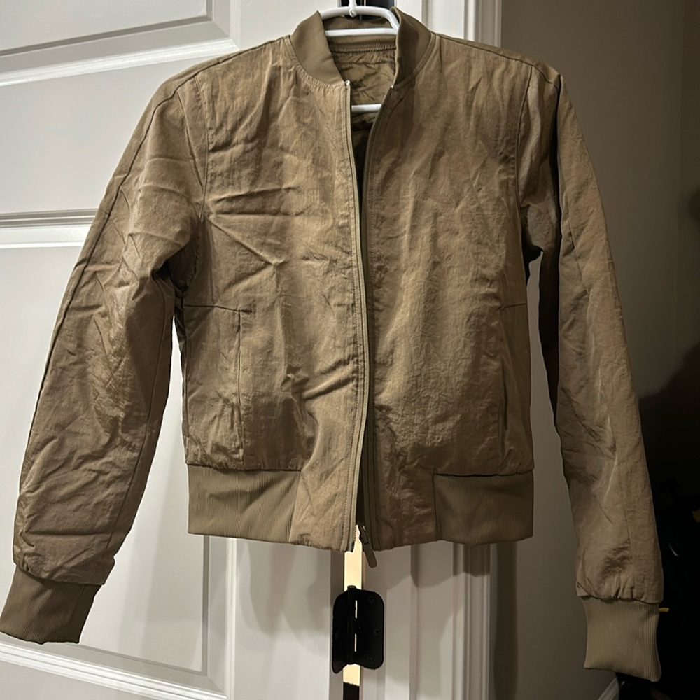 Tan Bomber Jacket